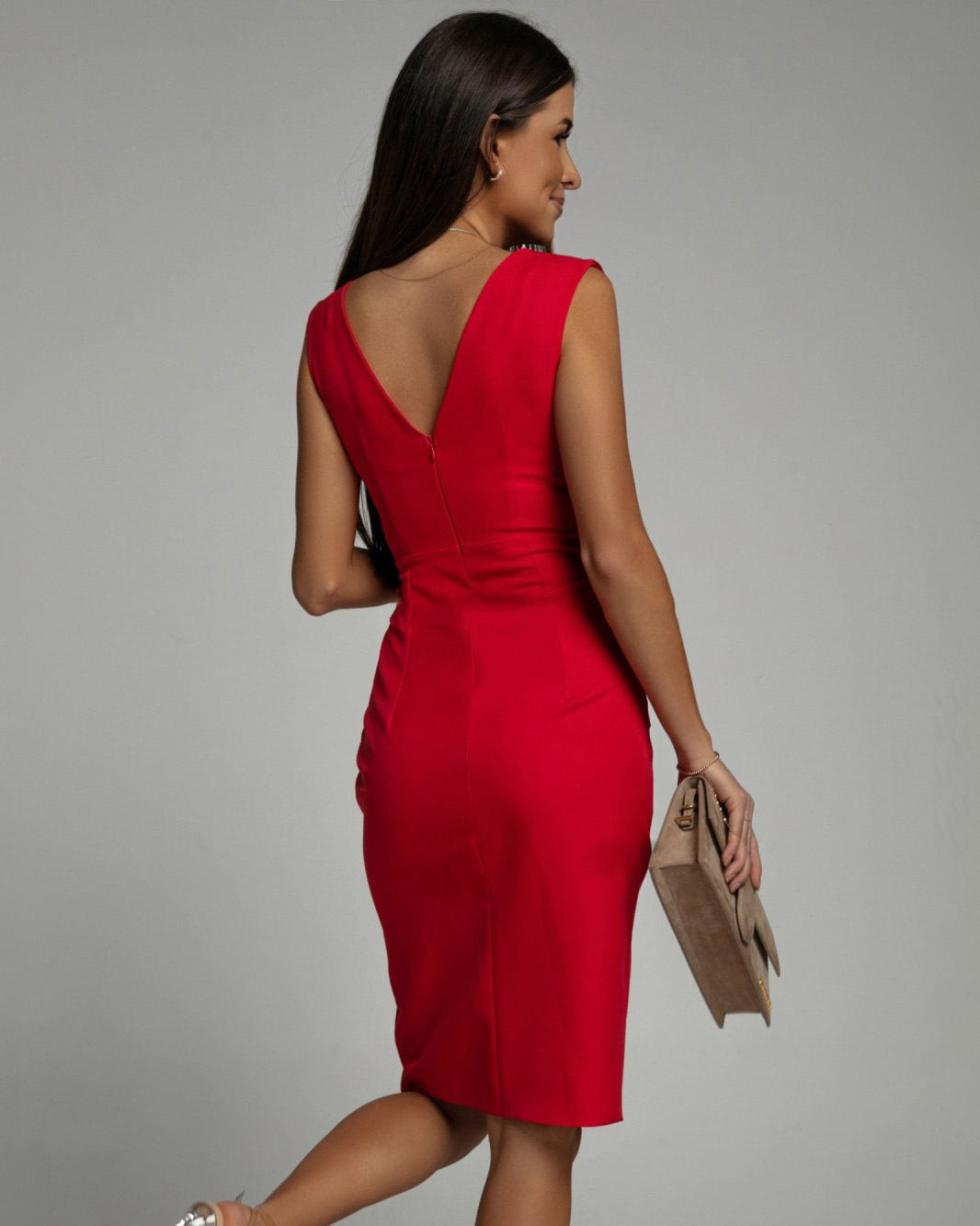 Hannah | Fitted V-Neck Dress
