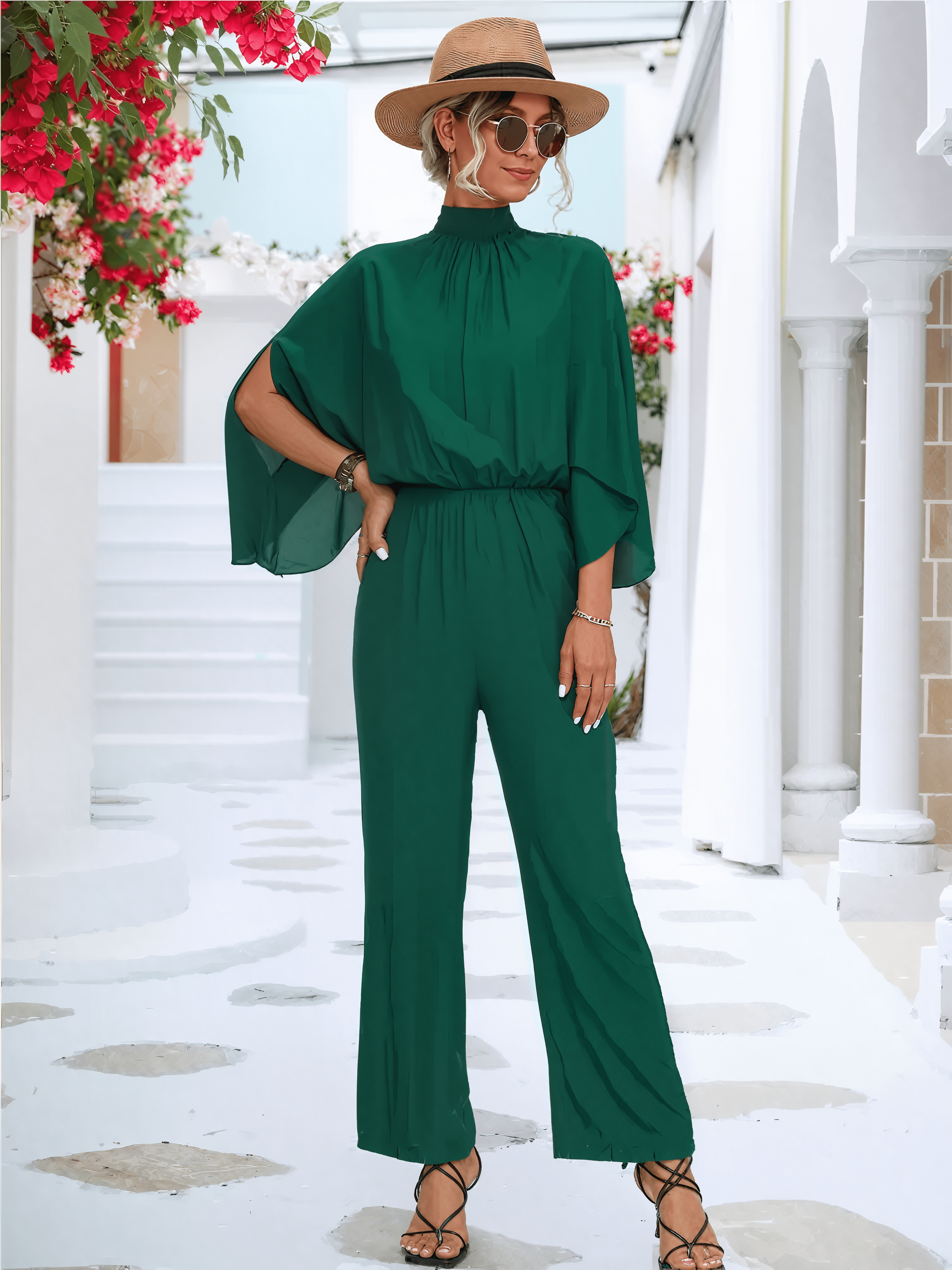 Natalie | Chic Jumpsuit with Split Sleeves