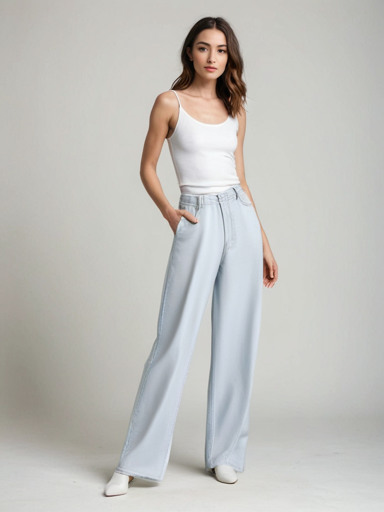 Maison Nala | Flared Jean Glacier Blue