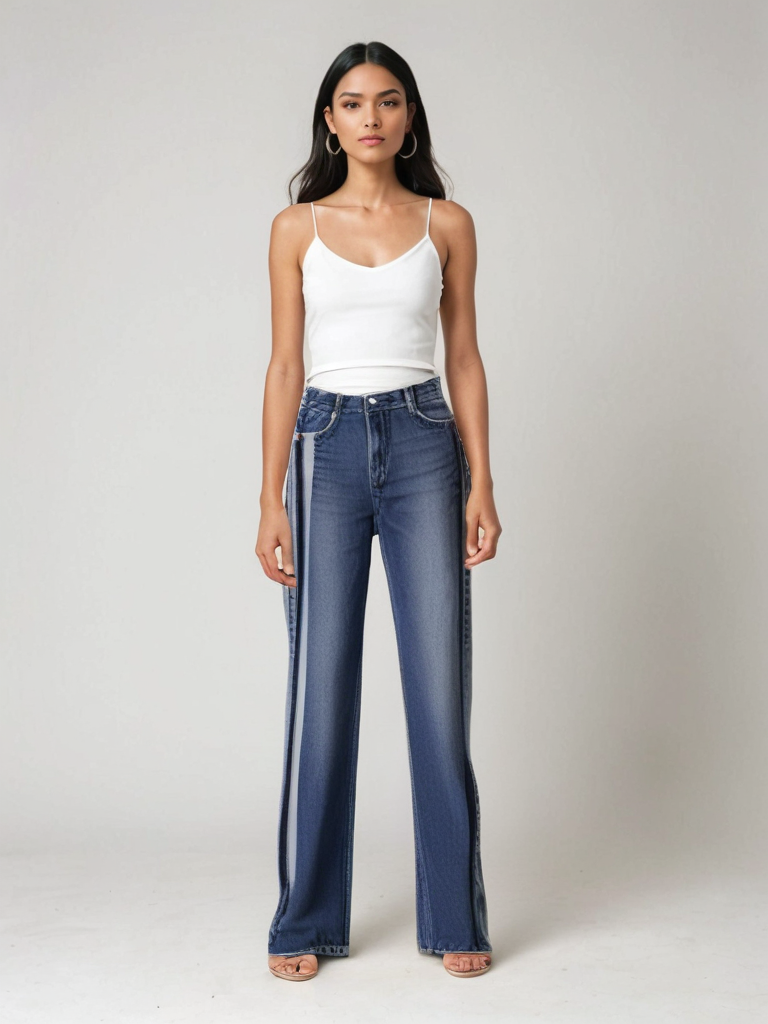 Maison Nala | Flared Jeans Stripes