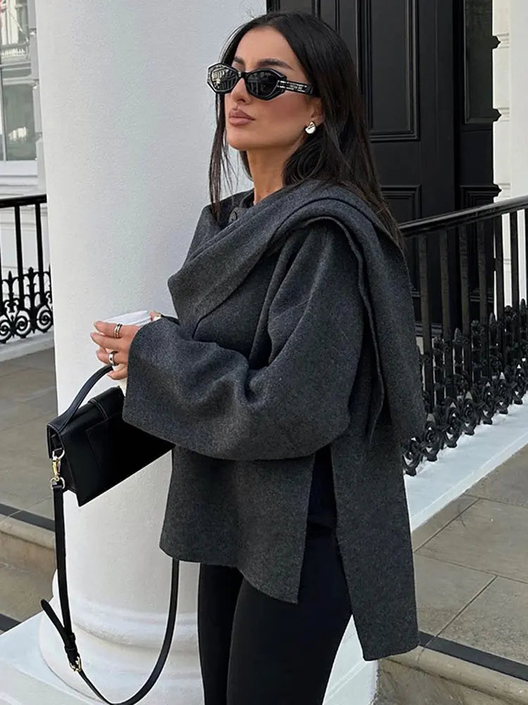 Maison Nala | Chic Scarf Coat