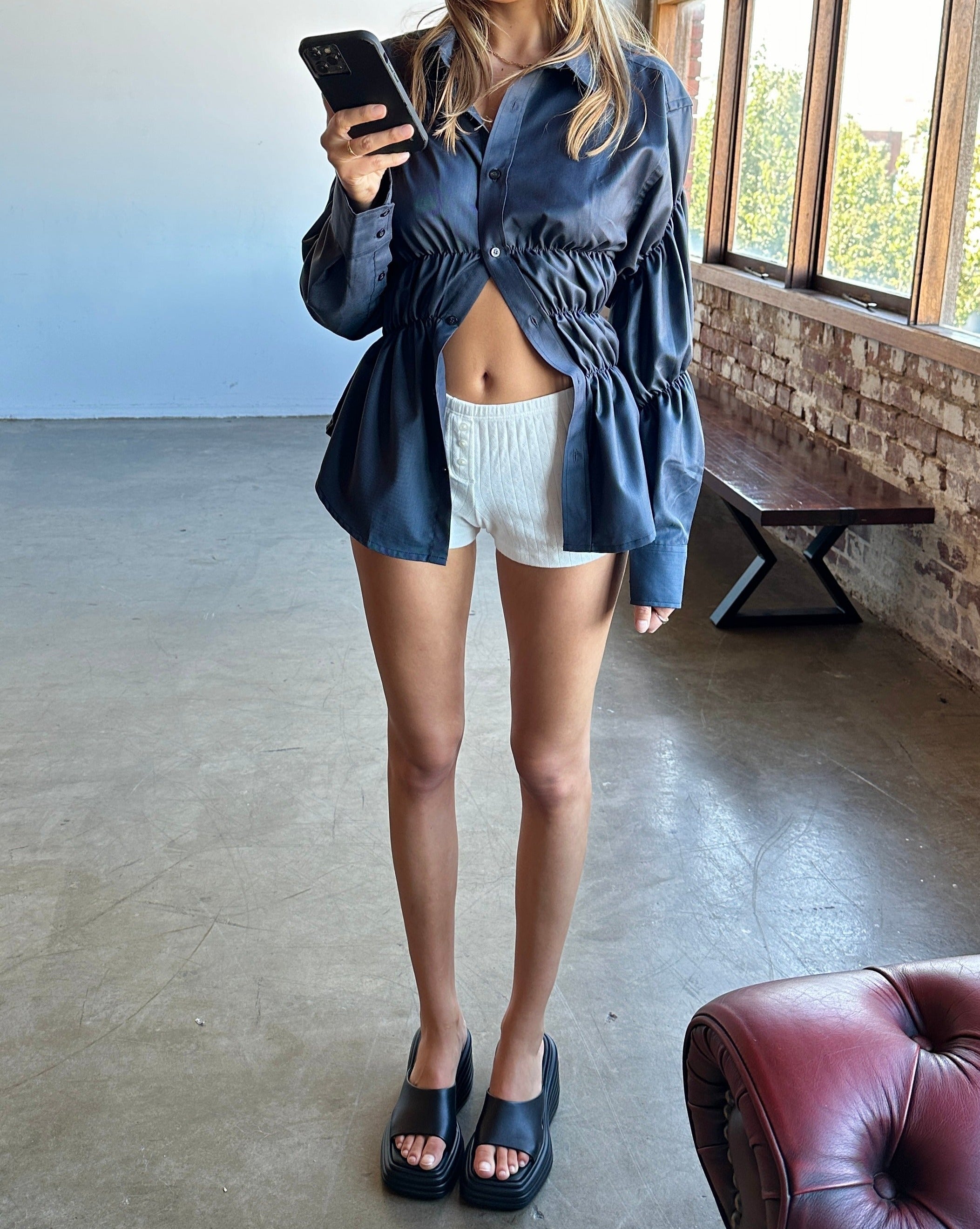 Maison Nala Crinkled Blouse