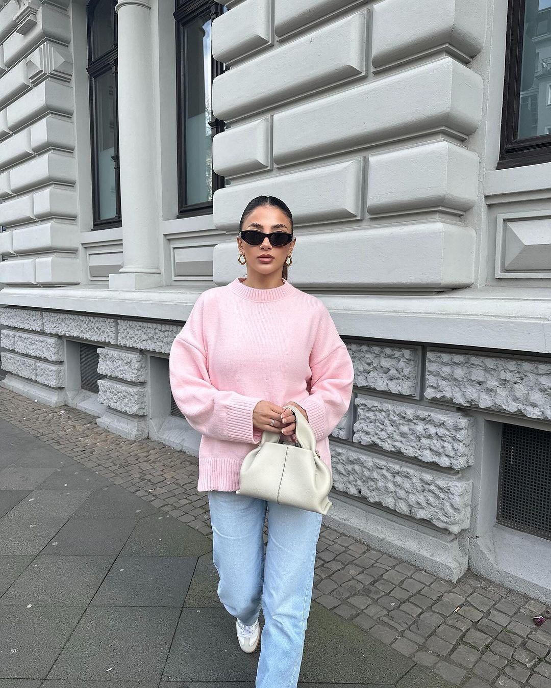 Maison Nala™ | Oversized Rose Pullover