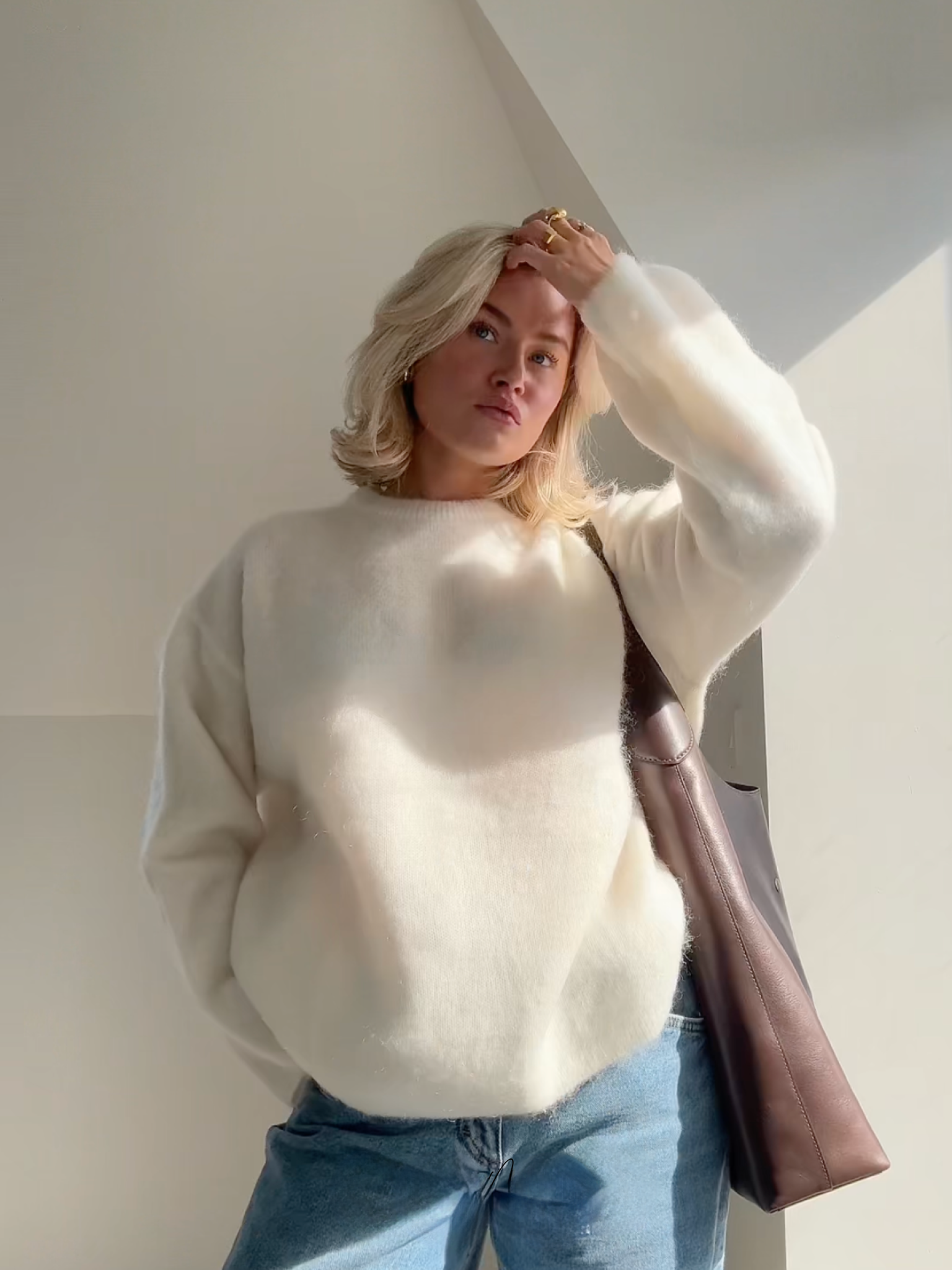 Maison Nala | Mohair Round Neck Sweater