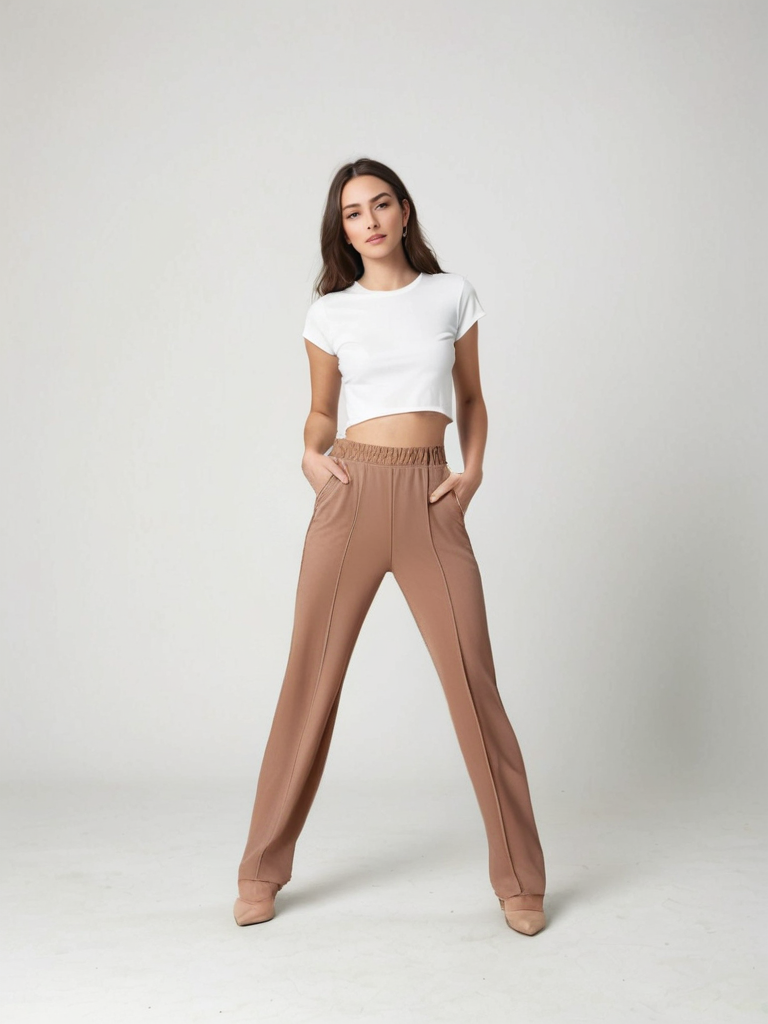 Maison Nala | Elegant Elastic Pants