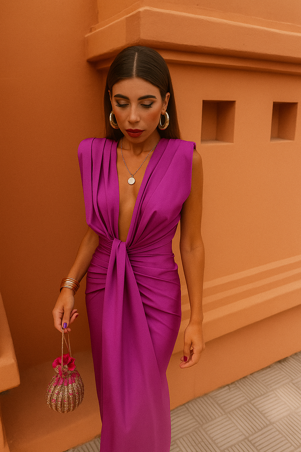 Moriah | Women's Pleated Maxi Dress