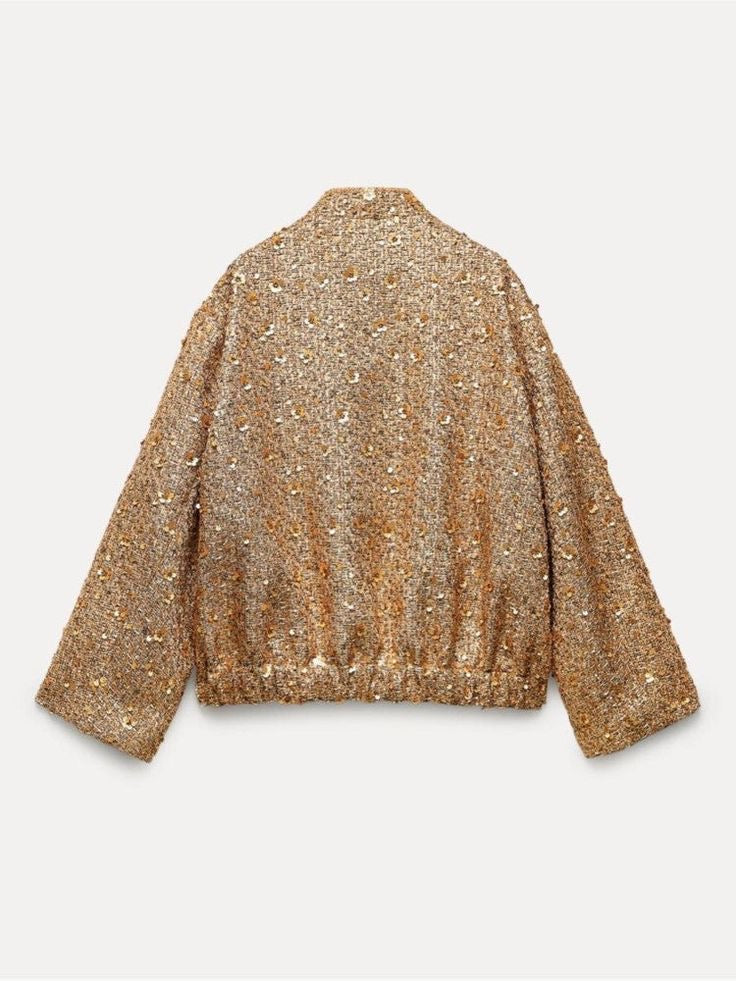 Maison Nala | Gold Sequin Jacket