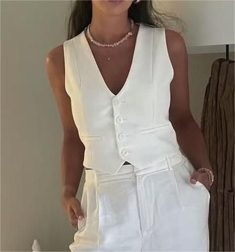 Maison Nala™ Short Gilet Top