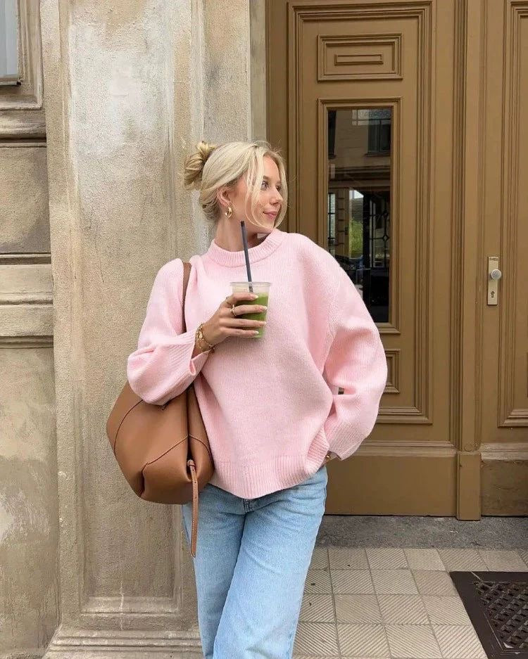 Maison Nala™ | Oversized Rose Pullover