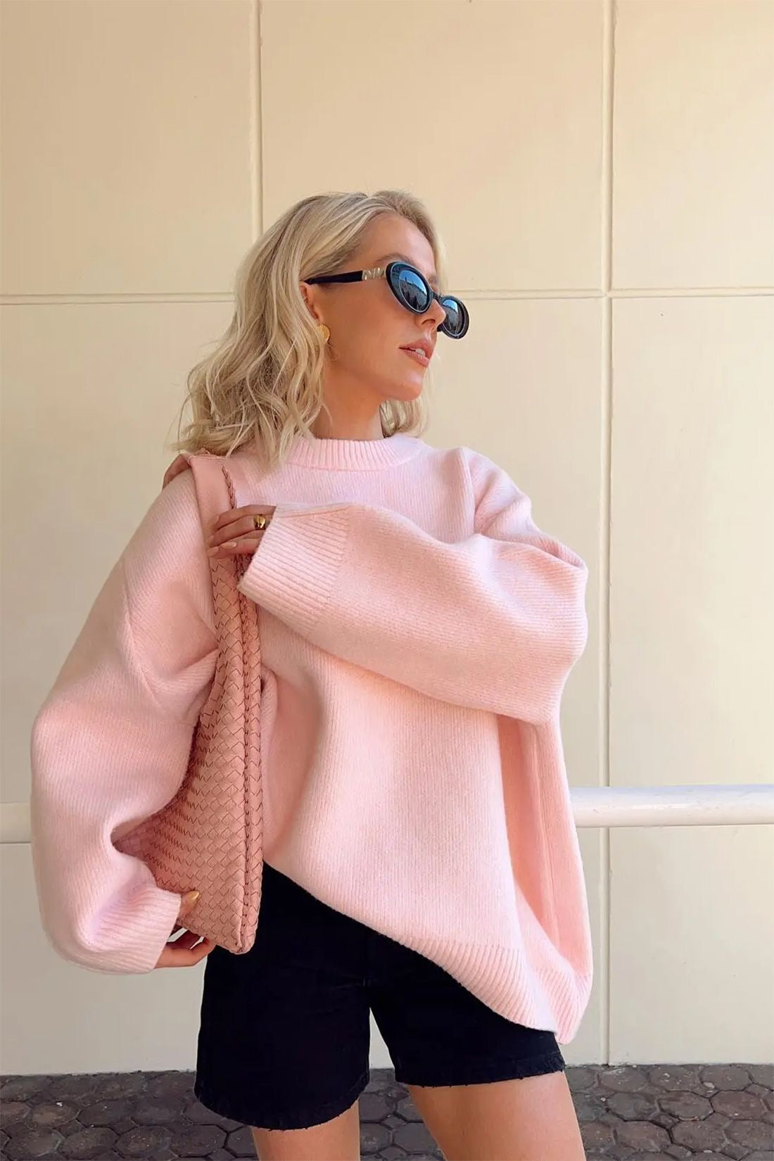 Maison Nala™ | Oversized Rose Pullover