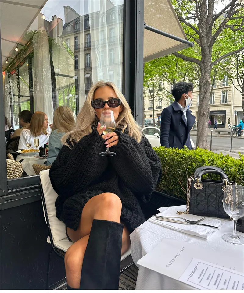 Maison Nala™ Oversized Knit Dress