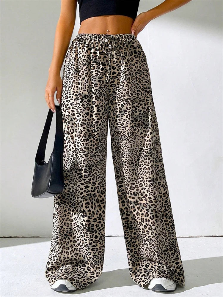 Maison Nala | Leopard Wide Leg Pants