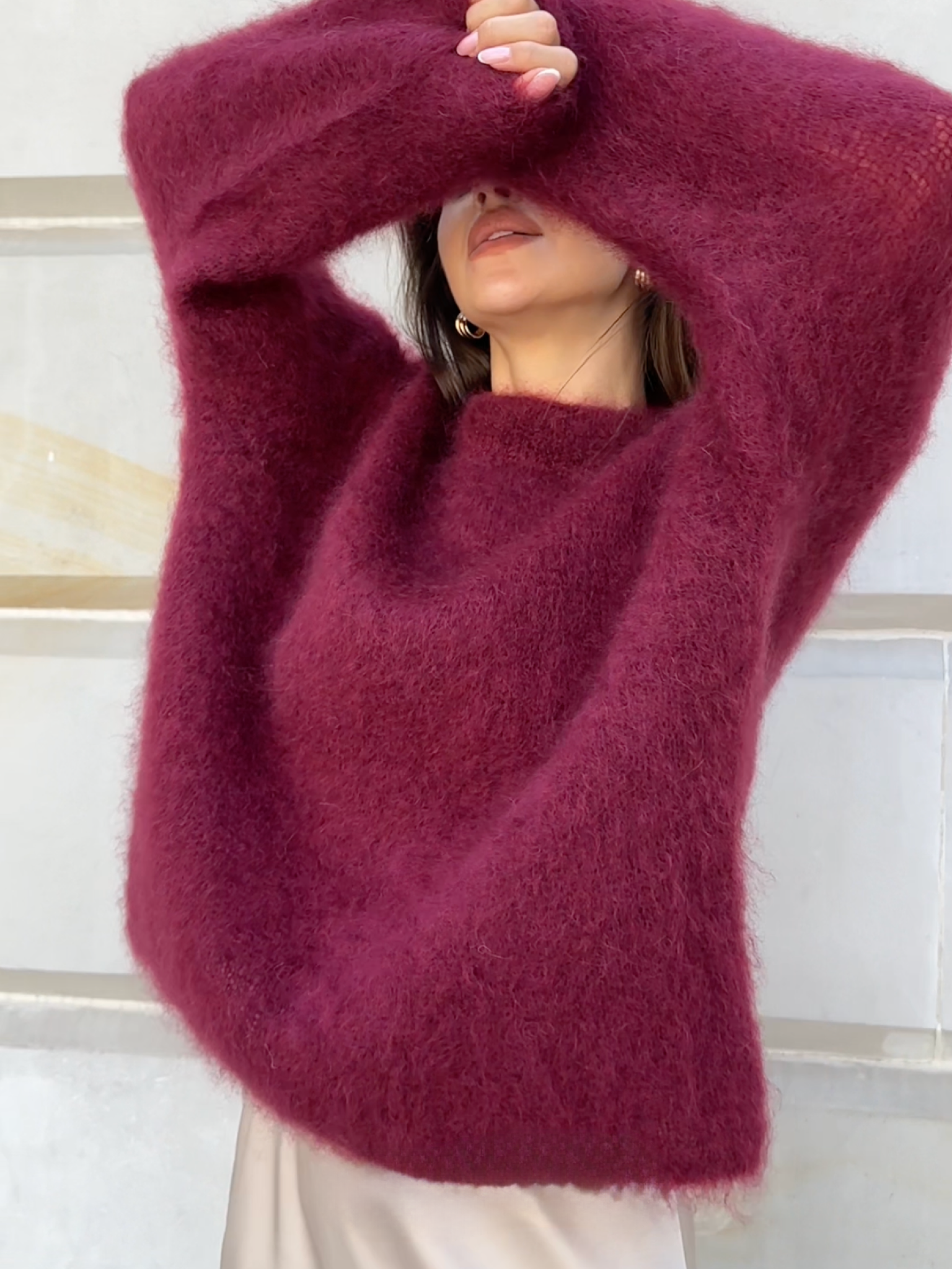 Maison Nala | Mohair Round Neck Sweater